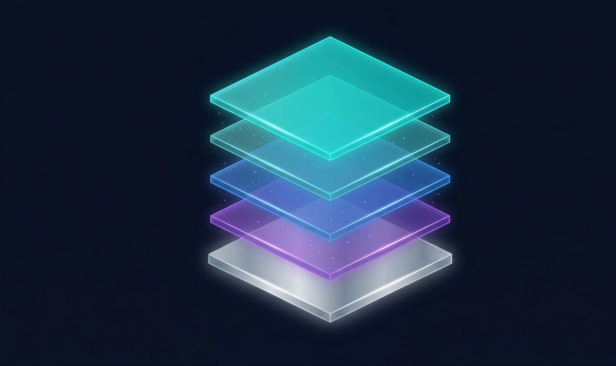 Five-layer software architecture from hardware to application